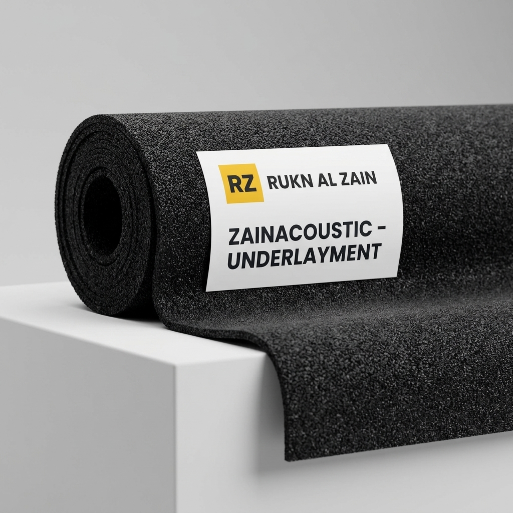 Zain Acoustic recycled-rubber acoustic underlay roll for high-rise apartment floors